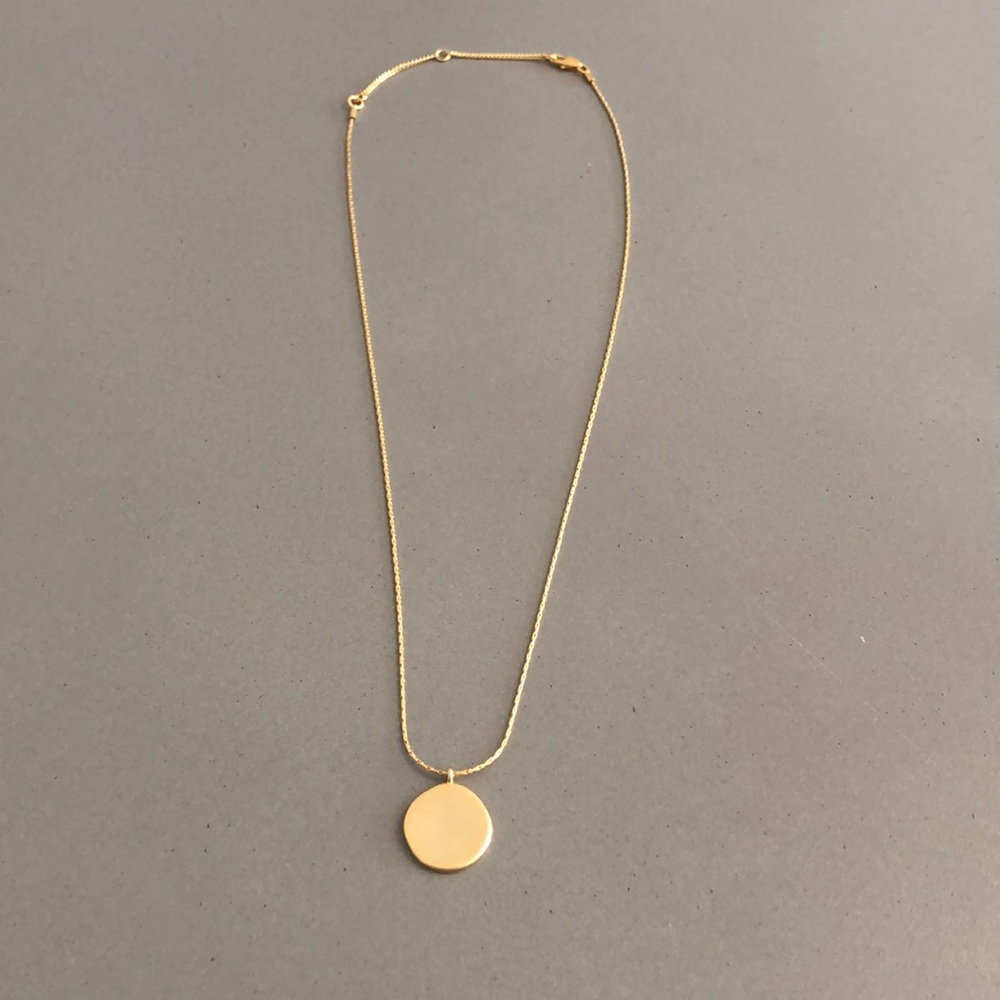 Madewell gold disc necklace